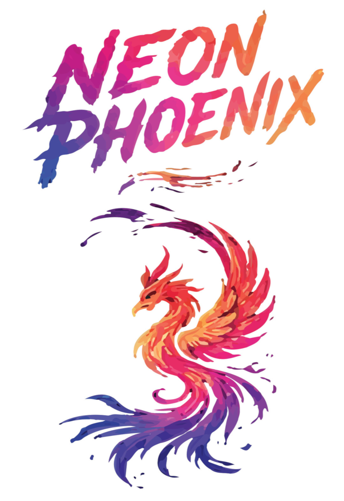 Neon Phoenix tile